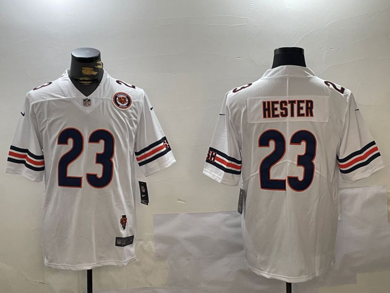 Men Chicago Bears #23 Hester White 2024 Nike Limited NFL Jersey style 2